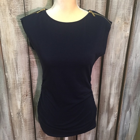 Michael Kors Tops - Michael Kors Navy Top Small